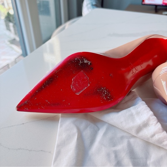 Louboutin Kate 85 Heel in Patent Blush - Picture 6 of 11